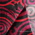Tissu imprimé africain tricoté en gros bon marché de polyester